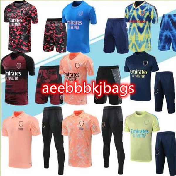 2021 gunners men soccer tracksuit arse 2022 polo pepe nicolas ceballos henry guendouzi football jacket training suit chandal jogging, Black